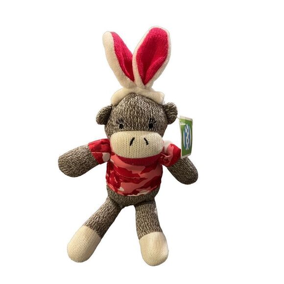 Sock monkey camo Easter Bunny 7” - Picture 4 of 6